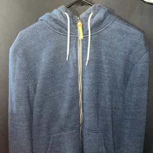Label of Graded Goods Zip Up Blue Hoodie - Size L